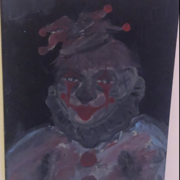 Homade Creepy Clown Painting - Picture 1 of 1